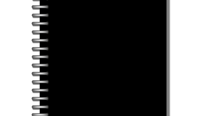 best black paper notebook