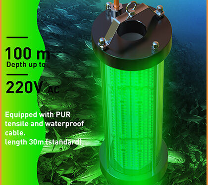 What scene is the green LED fishing light suitable for?