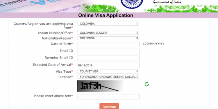 COLOMBIA Application