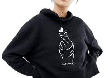 Bide Crop Top Hoodie: A Fashionably Comfortable Sweatshirt